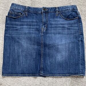 Tommy Hilfiger Mini Short Denim Skirt Size 10 Blue Medium Wash 2016